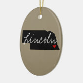 Nebraska-Stadt Keramikornament (Links)