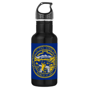 Nebraska State Flag Liberty Flasche Trinkflasche