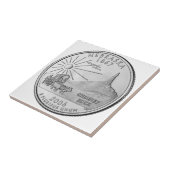 Nebraska-State-Vierteldollar Fliese (Seite)
