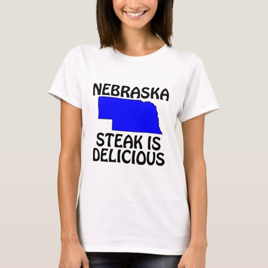Nebraska - Steak ist köstlich T-Shirt (Vorderseite)