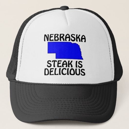 Nebraska - Steak ist köstlich Truckerkappe (Vorderseite)