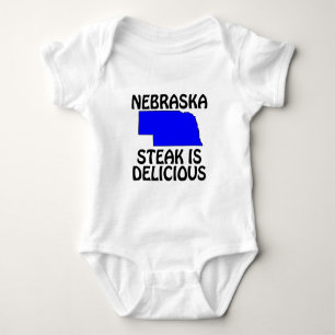 Nebraska - Steak ist lecker Baby Strampler