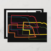 Nebraska-Stolz Postkarte (Vorne/Hinten)