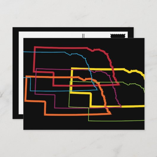 Nebraska-Stolz Postkarte (Vorne/Hinten)