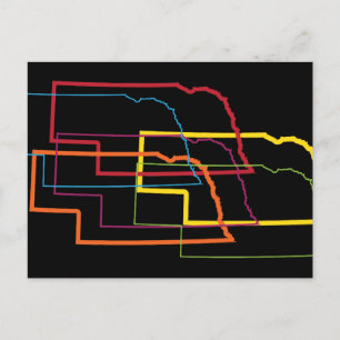 Nebraska-Stolz Postkarte