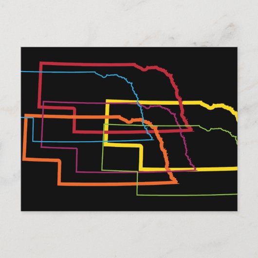 Nebraska-Stolz Postkarte (Vorderseite)