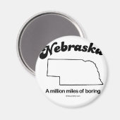 NEBRASKA - T - Shirt und GEA "NEBRASKA STAAT MOTTO Magnet (Vorderseite/Rückseite)