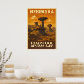 Nebraska Toadstool Geologic Park V01 Poster (Küche)