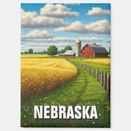 Nebraska Travel Magnet (Vorderseite)