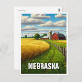 Nebraska Travel Postkarte (Vorne/Hinten)