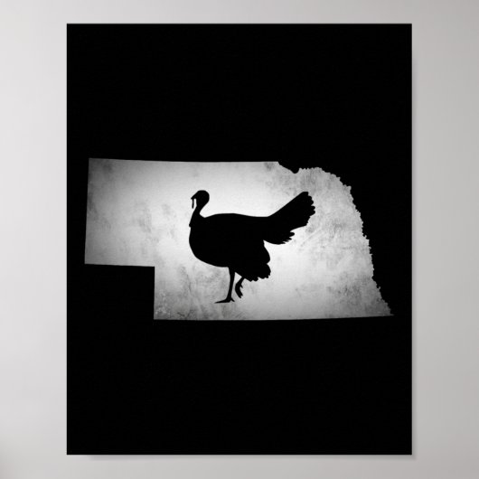 Nebraska Türkei Jagd Poster (Vorne)