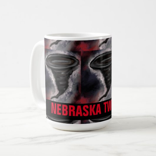 NEBRASKA TWISTER KAFFEETASSE (Vorderseite Links)