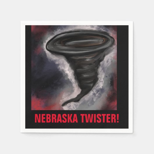 NEBRASKA TWISTER SERVIETTE (Vorderseite)