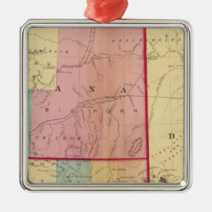 Nebraska und die Dakotas Ornament Aus Metall