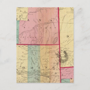 Nebraska und die Dakotas Postkarte