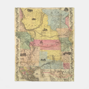 Nebraska und Kansas 2 Fleecedecke
