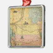 Nebraska und Kansas 2 Silbernes Ornament (Links)