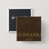 Nebraska und Kansas Button (Vorne & Hinten)