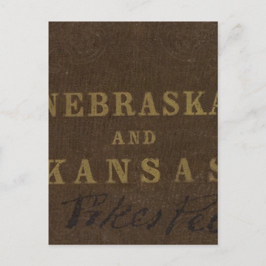 Nebraska und Kansas Postkarte (Vorderseite)