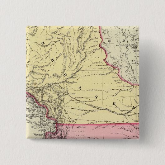 Nebraska und Kanzas Button (Vorderseite)