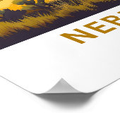 Nebraska United Staaten Travel Print Poster (Ecke)