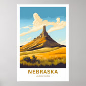 Nebraska United Staaten Travel Print Poster (Vorne)