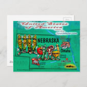 Nebraska USA Card Postkarte (Vorne/Hinten)