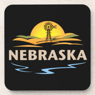 Nebraska USA Getränkeuntersetzer