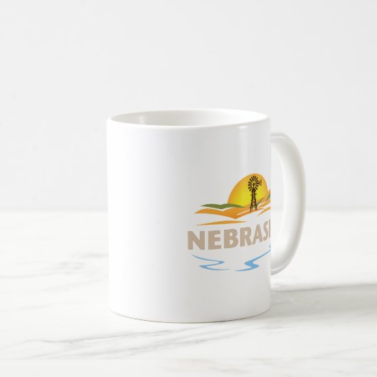 Nebraska USA Kaffeetasse (VorderseiteRechts)