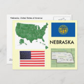 Nebraska, USA Postkarte (Vorne/Hinten)