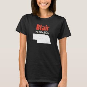 Nebraska Usa Staat America Travel Nebraskan Blair T-Shirt