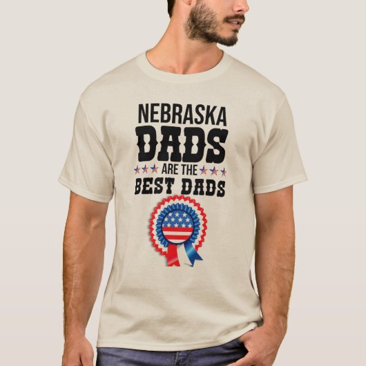 Nebraska-Väter sind die besten Väter T-Shirt (Vorderseite)