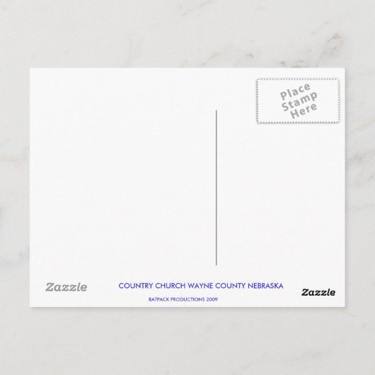 NEBRASKA VIEWS POSTKARTE (Rückseite)