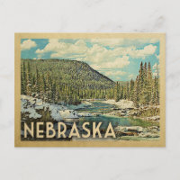 Nebraska Vintage Reisen Schnee Winterlandschaft