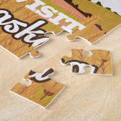 Nebraska Vintage Reiseplakat Puzzle (Seite)