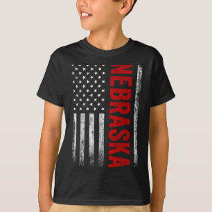 Nebraska Vintage US-amerikanische Flagge Retro für T-Shirt