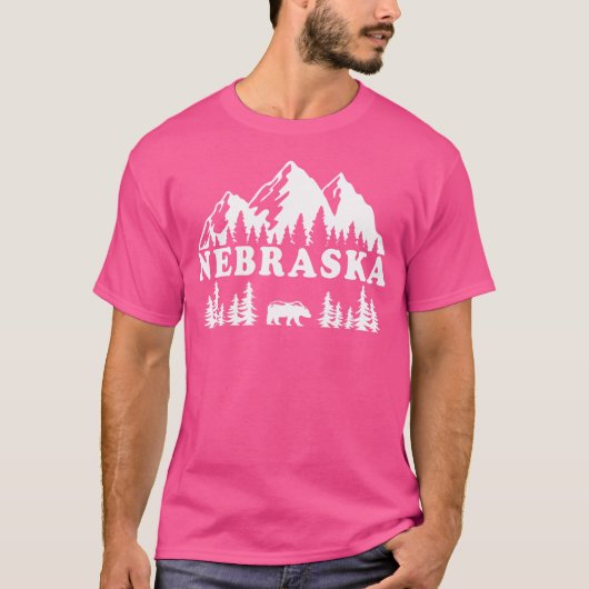Nebraska Wandergebirge T-Shirt (Vorderseite)
