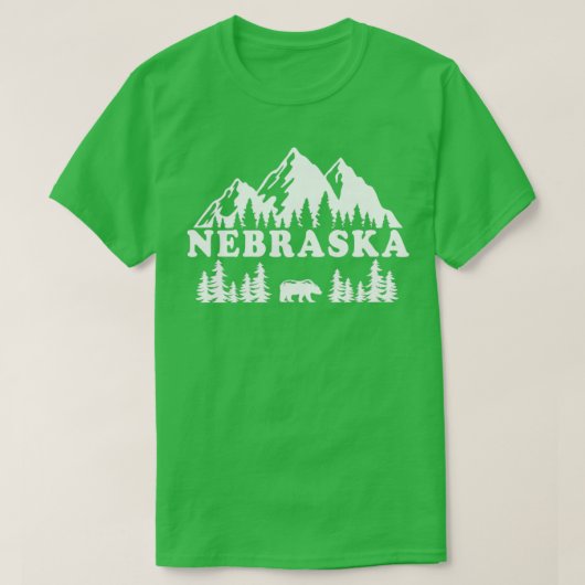 Nebraska Wandern T-Shirt (Design vorne)