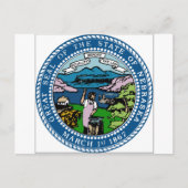 Nebraska-Wappen Postkarte (Vorderseite)