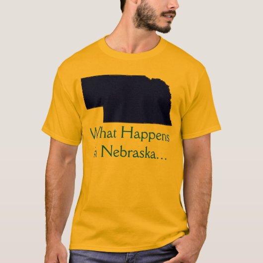 Nebraska, was geschieht T-Shirt (Vorderseite)