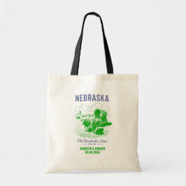 Nebraska Wedding Welcome Bag, Staat Liebe Tragetasche