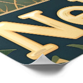 Nebraska Weißschwanzhirsch Poster (Ecke)