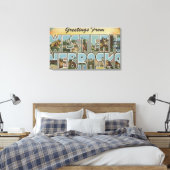 Nebraska (Western) - Große Buchstabenszenen Leinwanddruck (Insitu (Schlafzimmer))