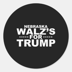Nebraska Wheimers für Trump Runder Aufkleber