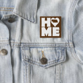 Nebraska Zuhause Heart Staat Button Abzeichen Butt (Beispiel)