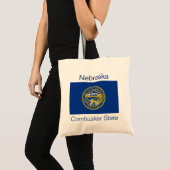 Nebraskan Flag Bag Tragetasche (Vorderseite (Produkt))