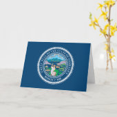 Nebraskan Seal, Seal of Nebraska Karte (Gelbe Blume)