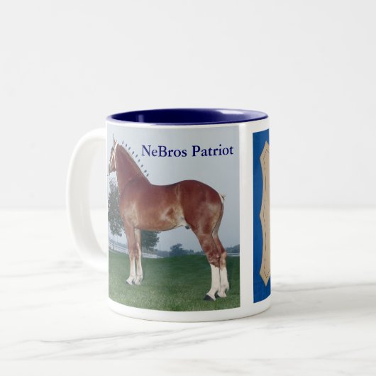 NeBros Patriot u. Zeichen-Tasse Zweifarbige Tasse (Vorderseite Links)