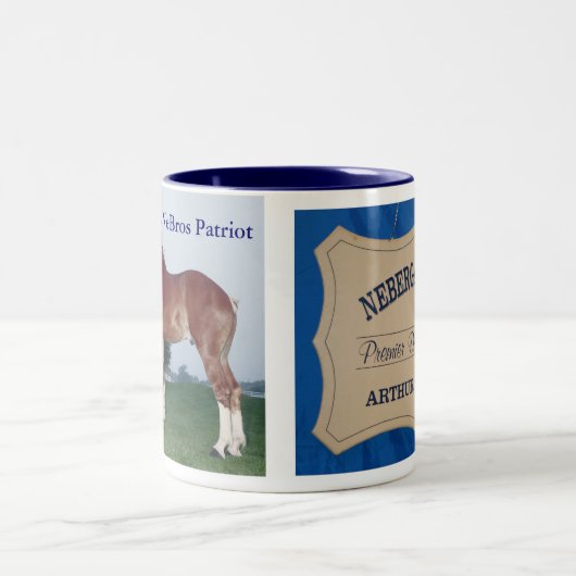 NeBros Patriot u. Zeichen-Tasse Zweifarbige Tasse (Mittel)