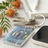 Nebst dem Goldenen Pavillon im Kinkakuji-Tempel - Schlüsselanhänger (Vorderseite rechts)